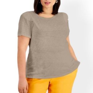 INC International Concepts Puff-Sleeve T-Shirt NWT